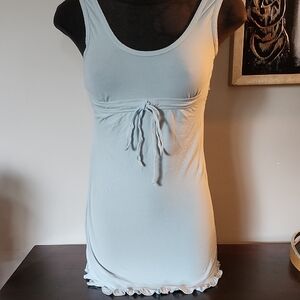Women's Light Blue Sleeveless Top